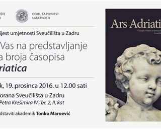 Predstavljanje novog broja časopisa "Ars Adriatica"